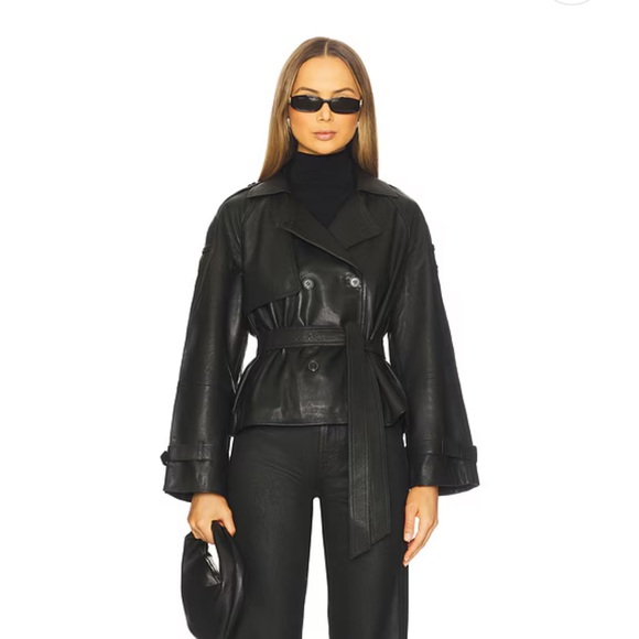 All Saints Jackets & Blazers - All Saints Reeds Leather Jacket